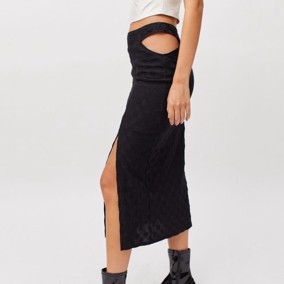 Delia V strap knit midi skirt size medium NWT - Picture 2 of 10